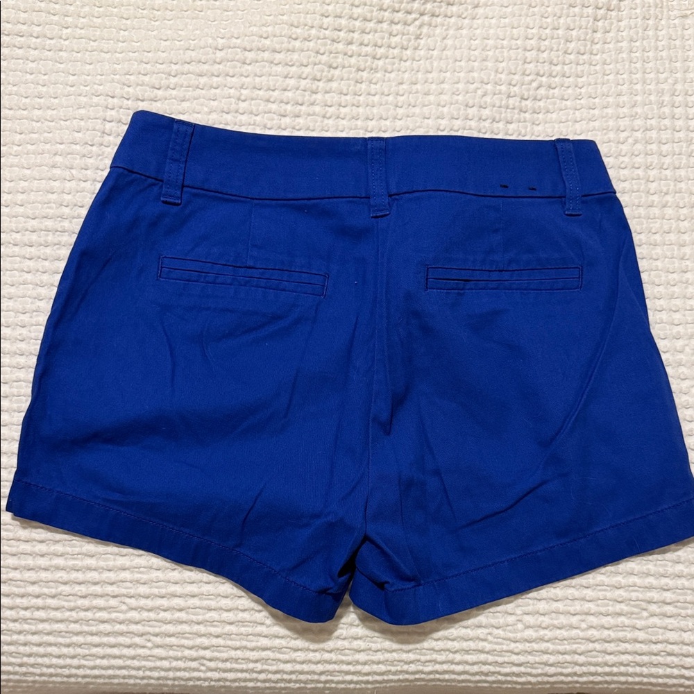 J. Crew Women's Vibrant Blue Chino Short - Picture 2 of 3